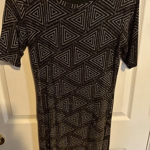 Sparkly black and gold Julia dress